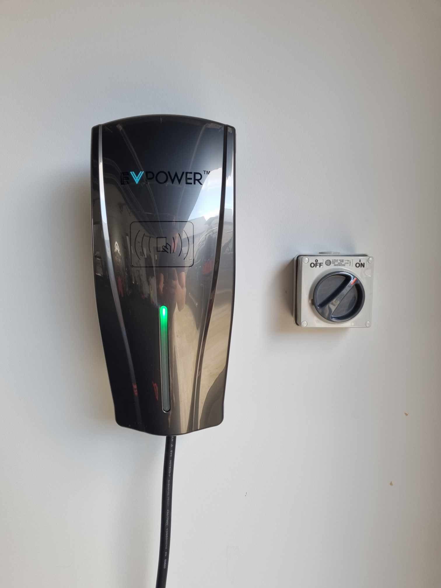 EV charging station installation by JP Electrics