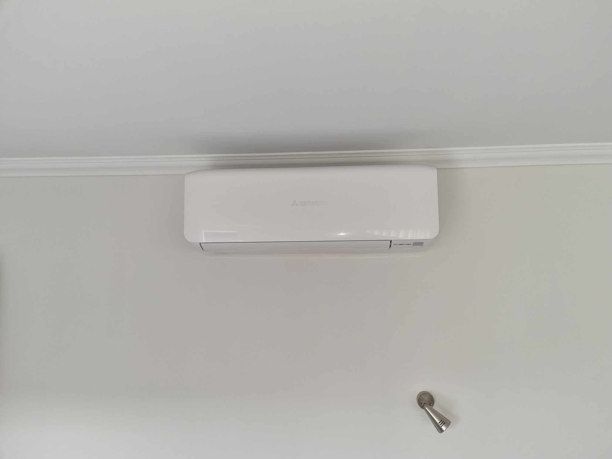 Residential property heat pump installation