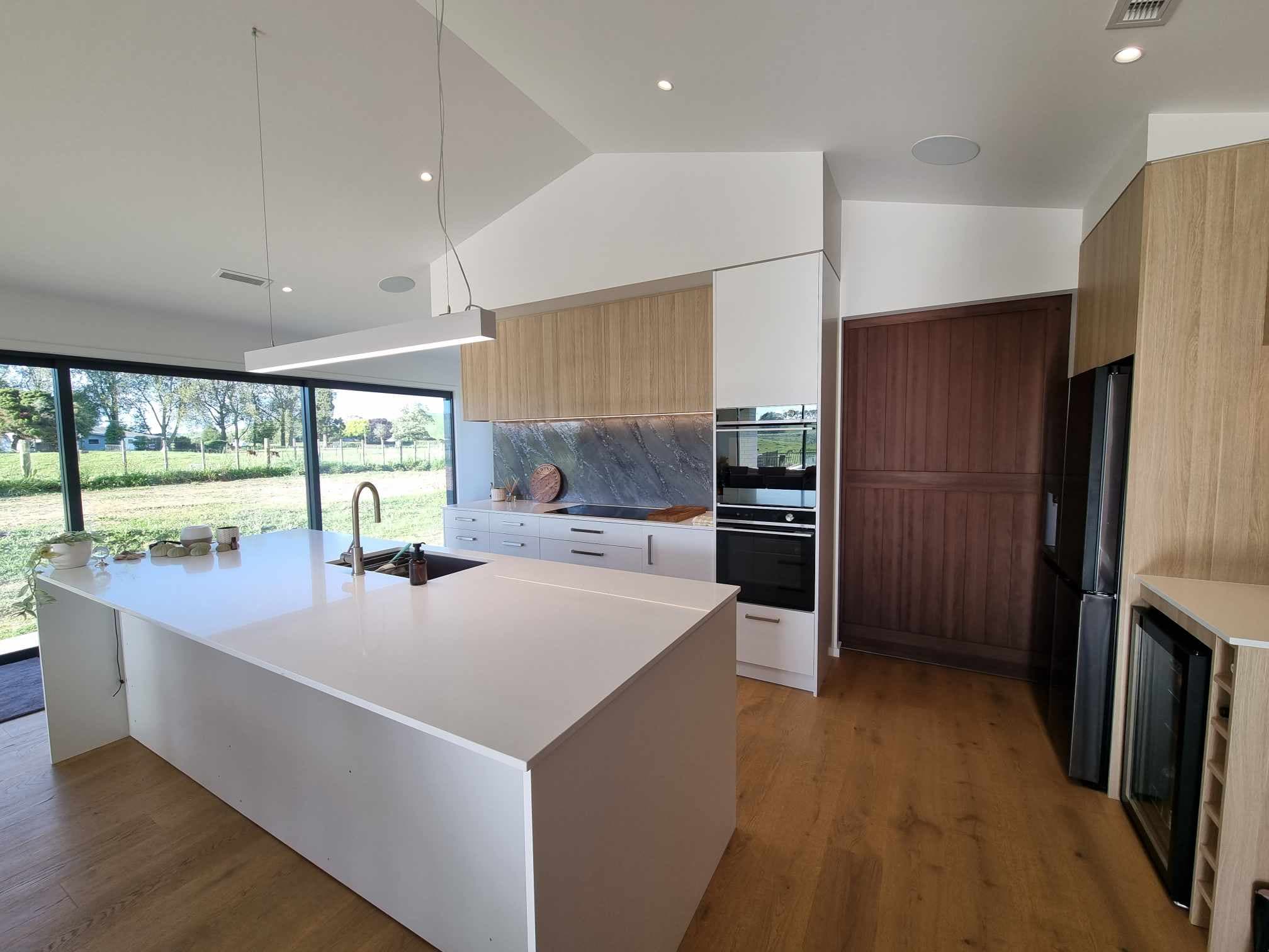 New lighting installation in a residential new build